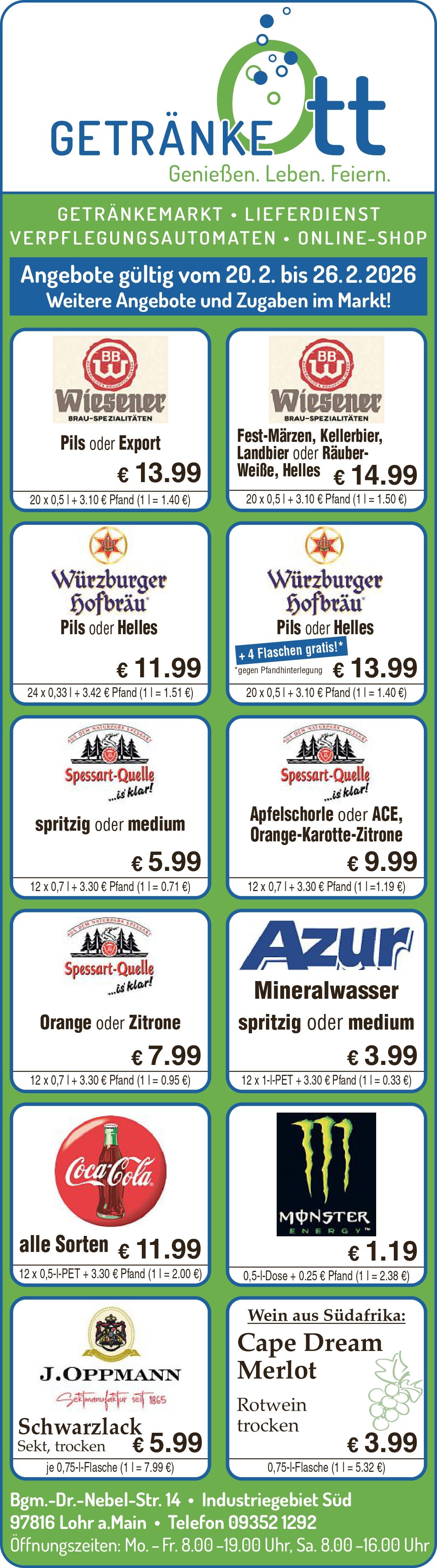 Getränke Ott Angebote