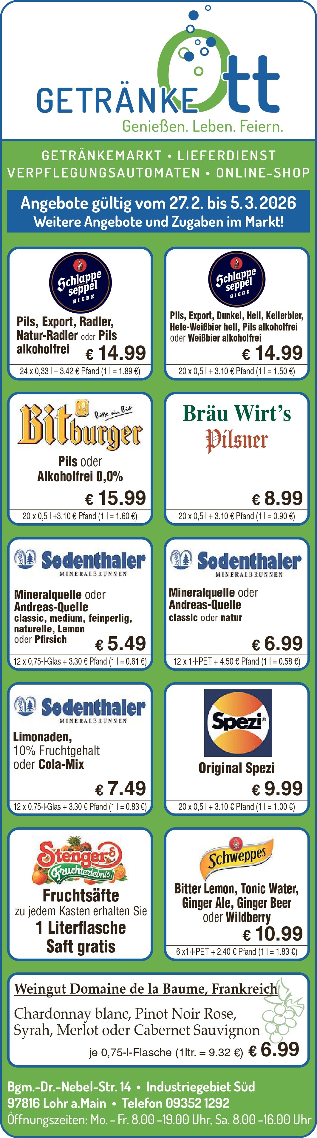 Getränke Ott Angebote