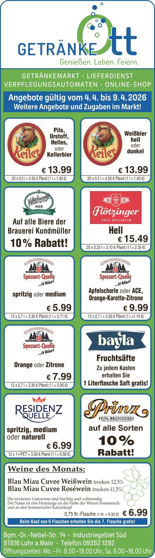Getränke Ott Angebote