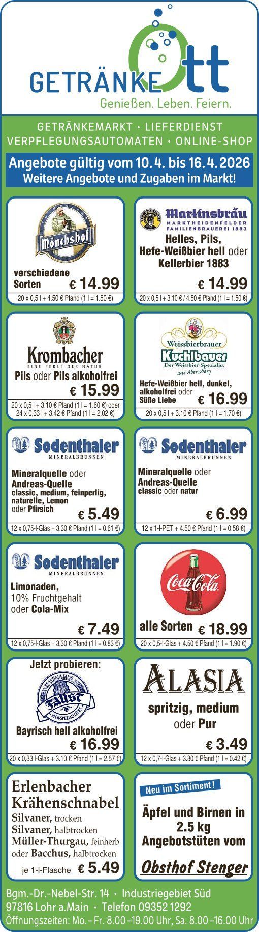 Getränke Ott Angebote