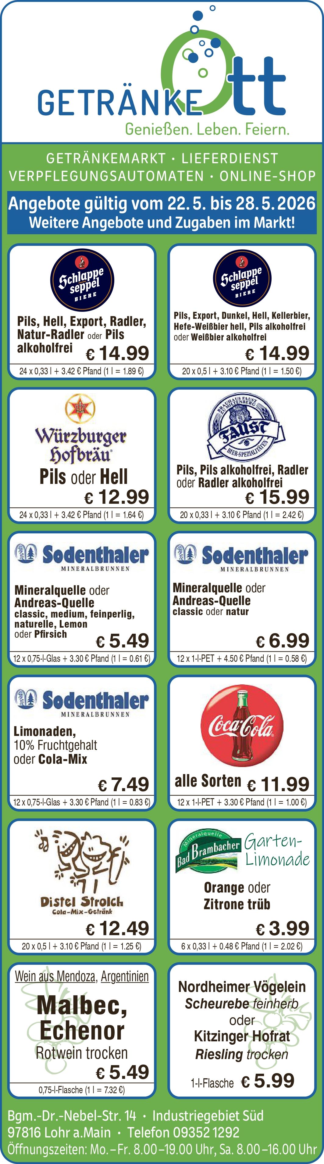 Getränke Ott Angebote Getränke Ott Angebote