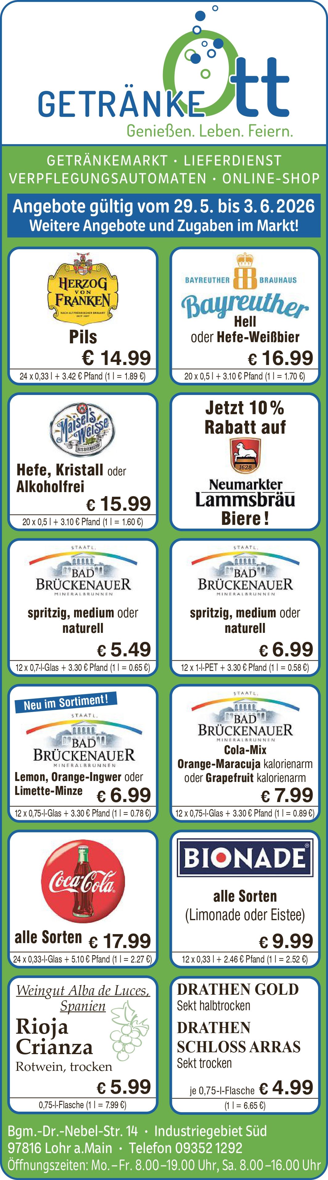 Getränke Ott Angebote Getränke Ott Angebote