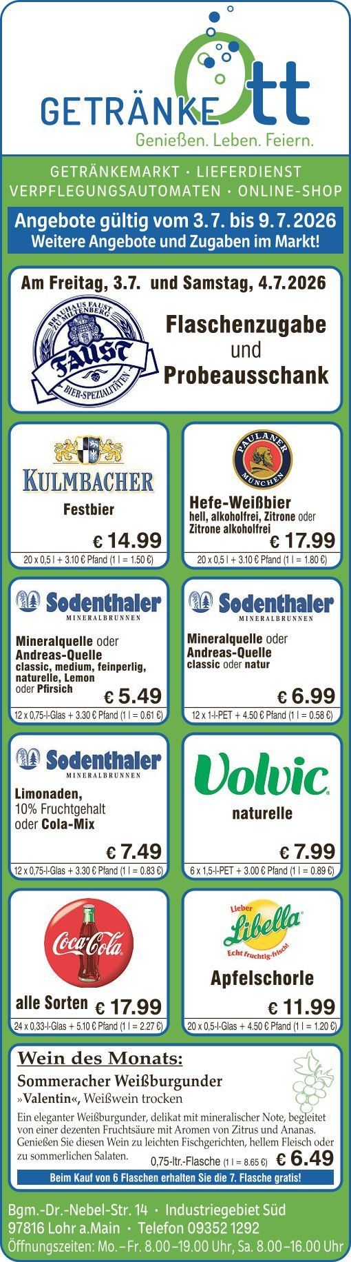 Getränke Ott Angebote Getränke Ott Angebote