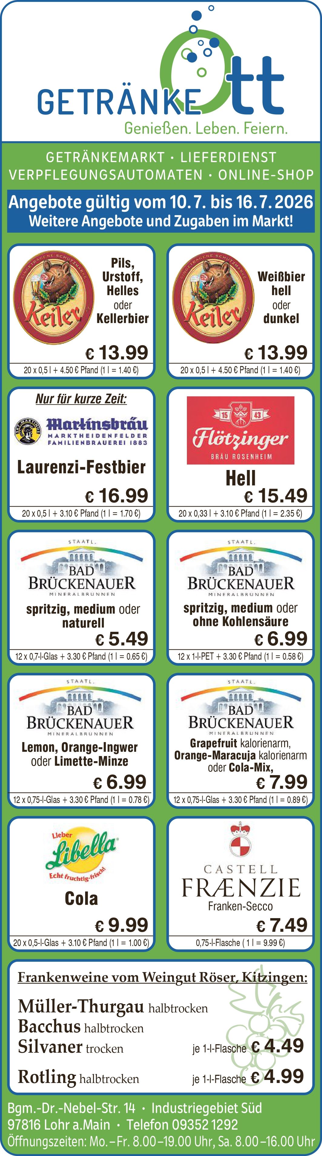 Getränke Ott Angebote Getränke Ott Angebote