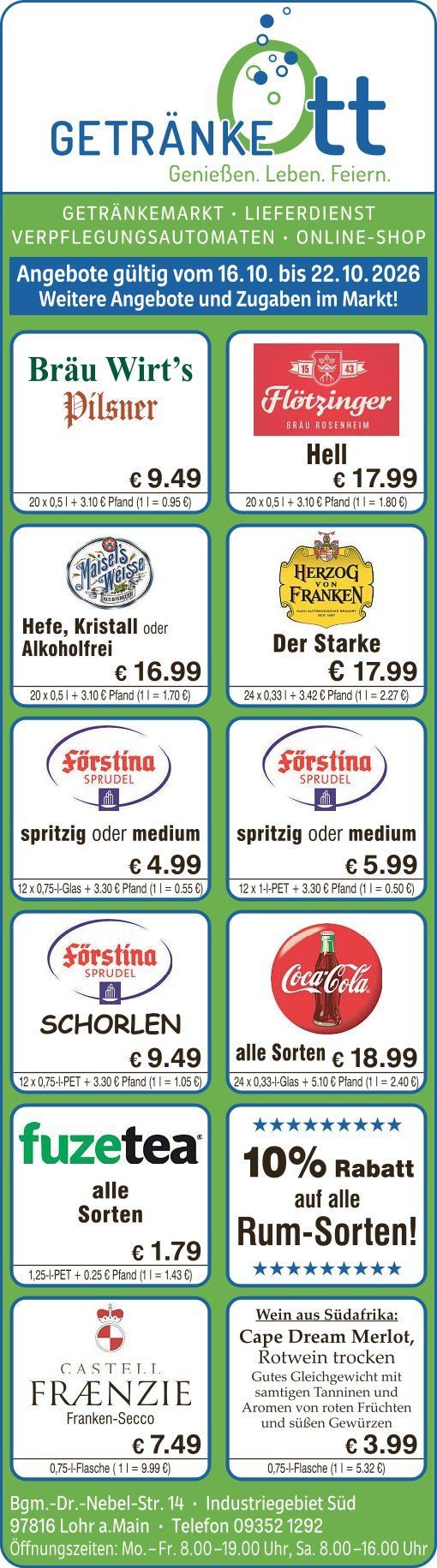 Getränke Ott Angebote