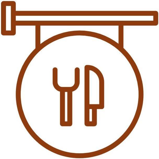 Un icono de un cartel que dice yp.