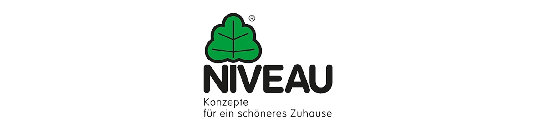 Ein Logo für Niveau mit einem grünen Baum darauf