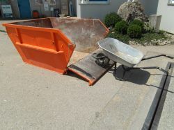 2 m³ Container mit Klappe