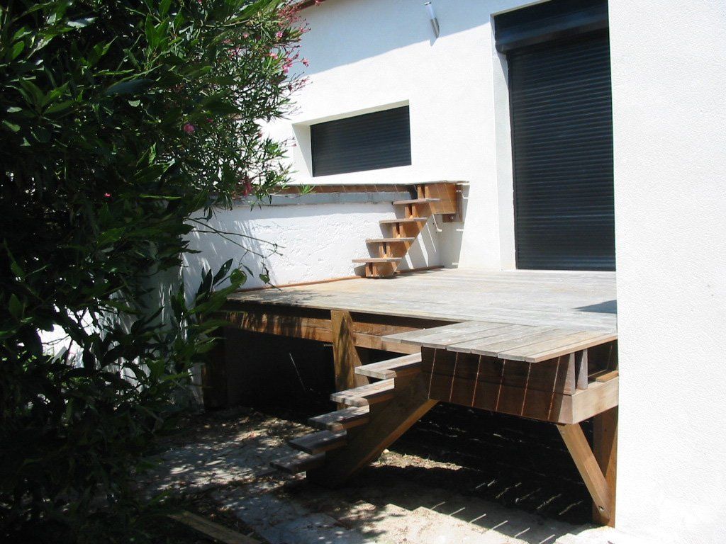 Terrasse à double niveau