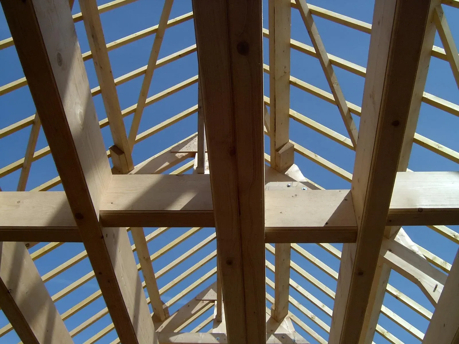 Charpente à ossature en bois