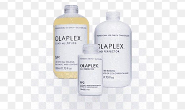 Werbeplakat von Olaplex, das bei Burda Petra Power of Hair verwendet wird