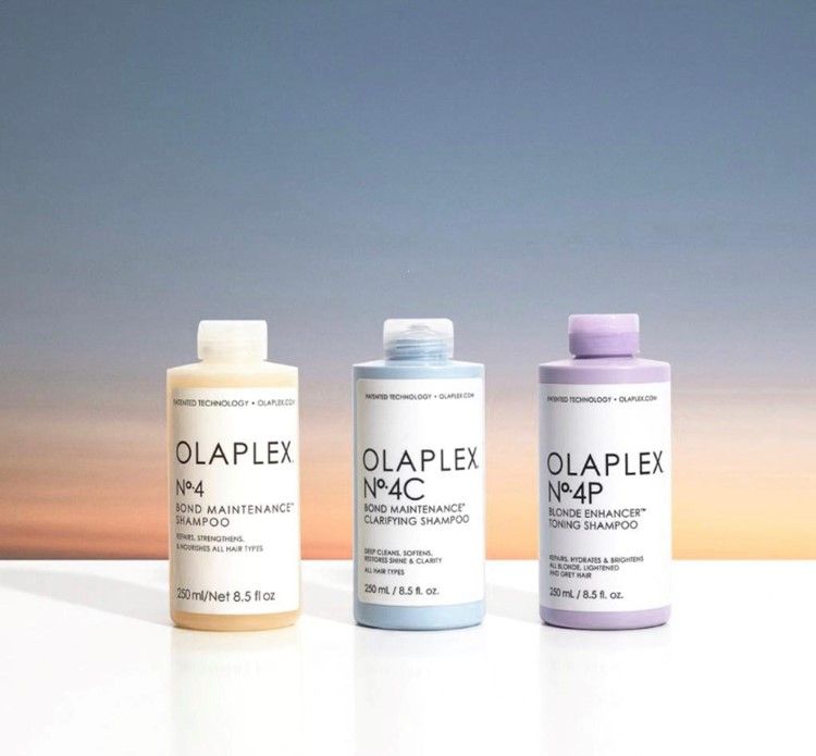 Werbeplakat von Olaplex, das bei Burda Petra Power of Hair verwendet wird