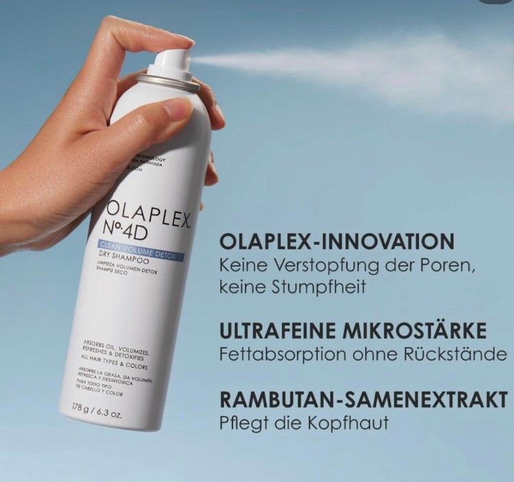 Werbeplakat von Olaplex, das bei Burda Petra Power of Hair verwendet wird