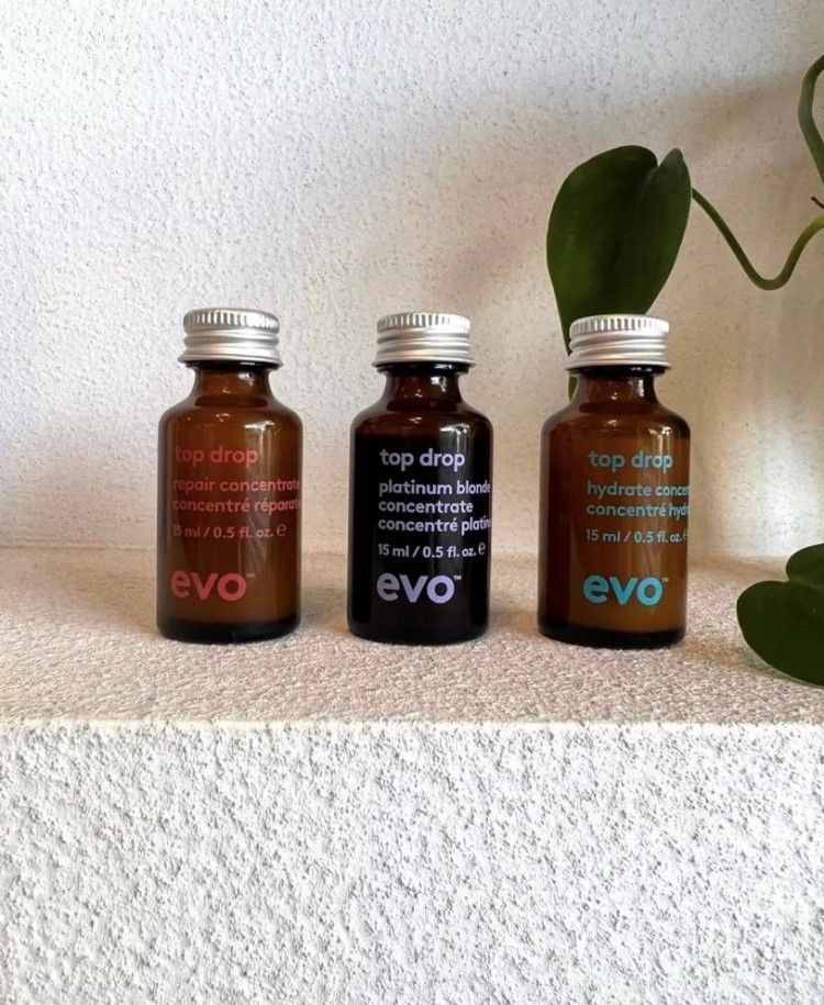 Produkte von evo pro, die bei Burda Petra Power of Hair verwendet werden