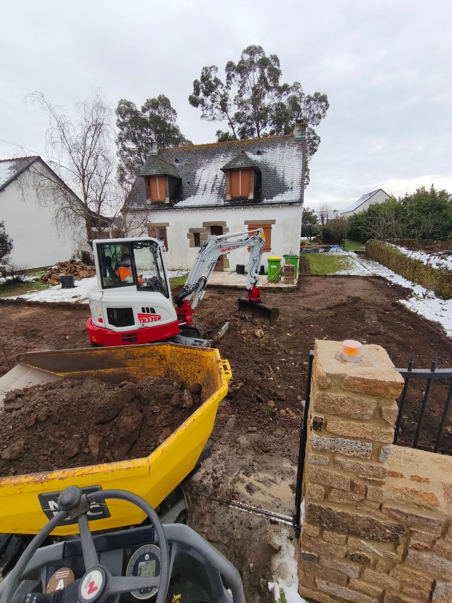 Terrassement réalisé à Saint-Malo de Guersac 44550