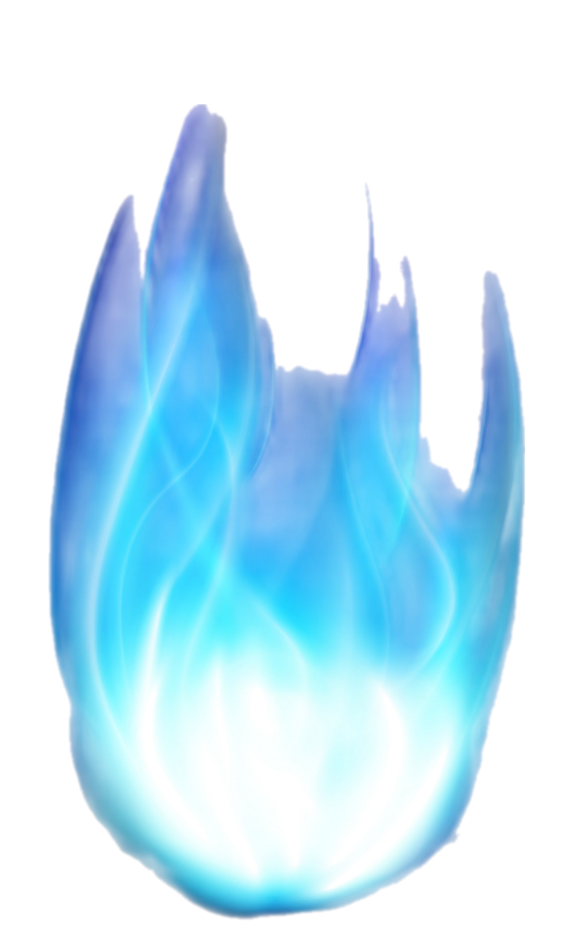 Flamme de gaz bleue