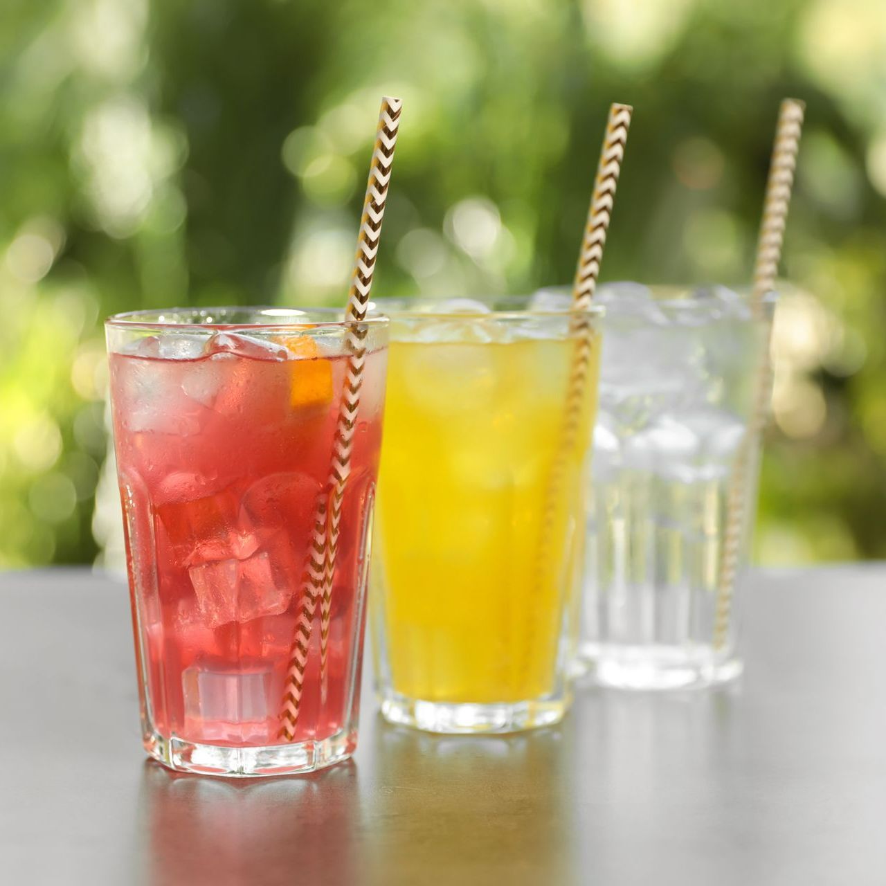 Des boissons colorées