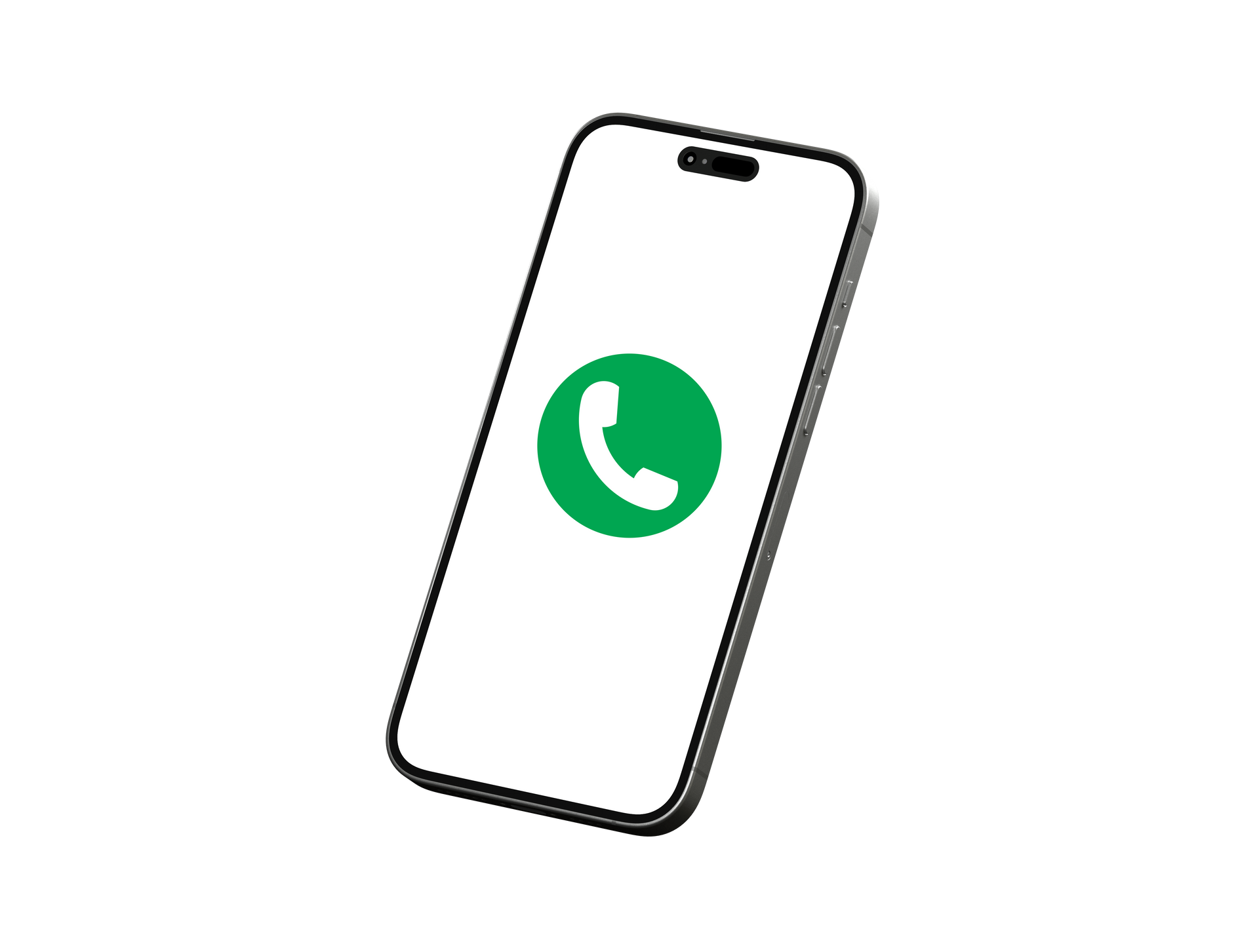 Un téléphone rouge