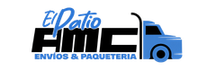 El Patio HILL env&iacute;os y paqueter&iacute;a logo with blue delivery truck icon