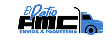 El Patio HILL env&iacute;os y paqueter&iacute;a logo with blue delivery truck icon