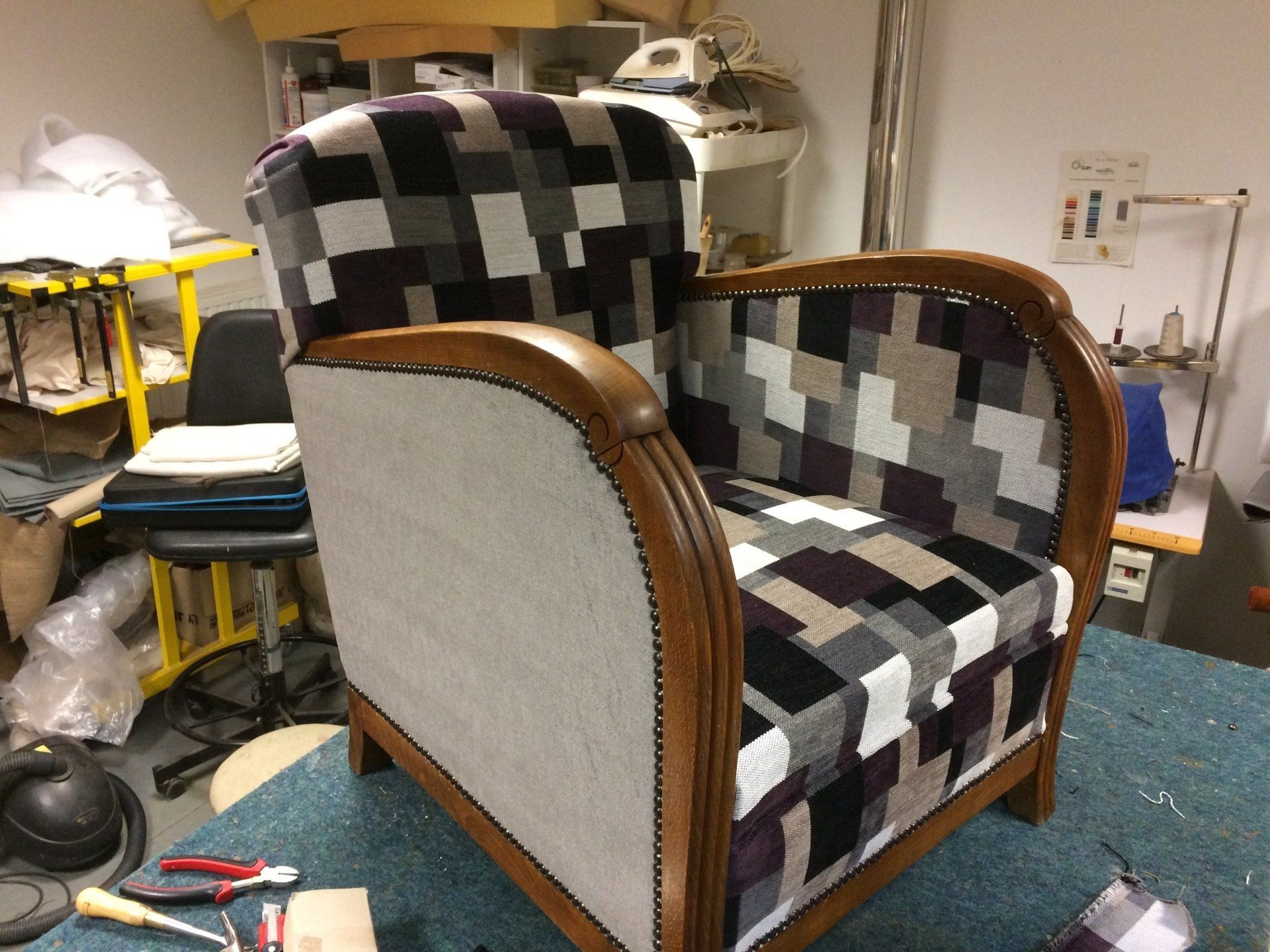 Fauteuil en tissu