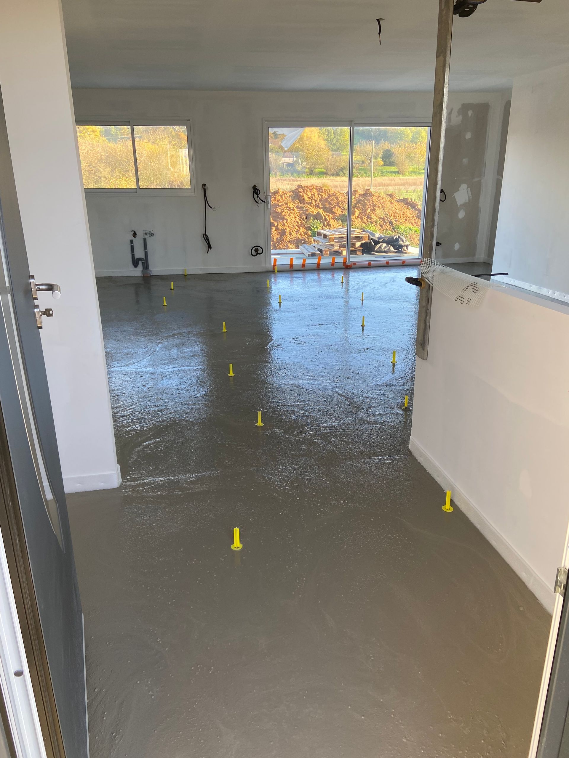 Harmonisation chape béton