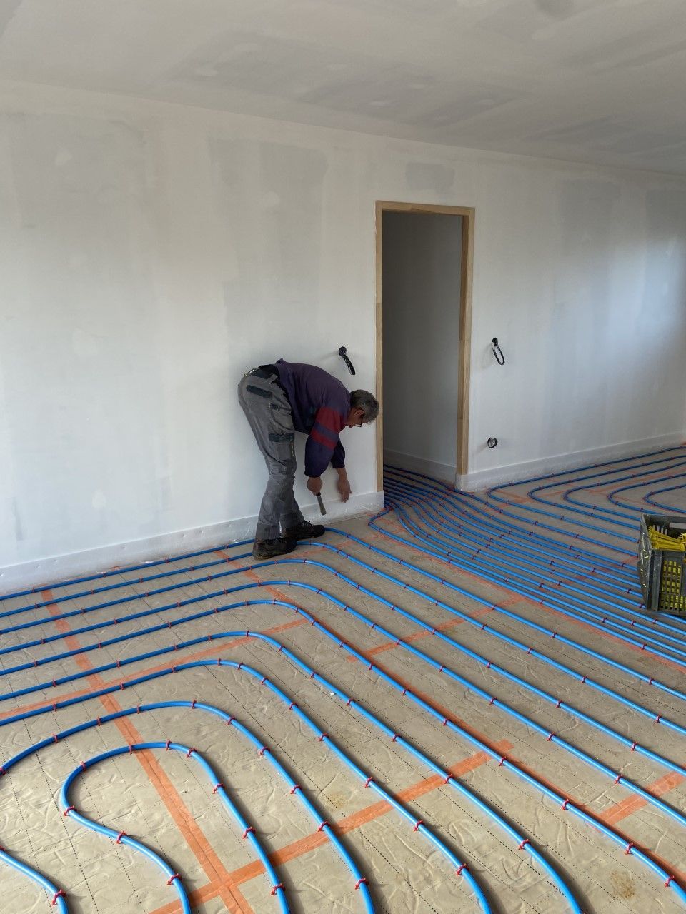 Pose plancher chauffant