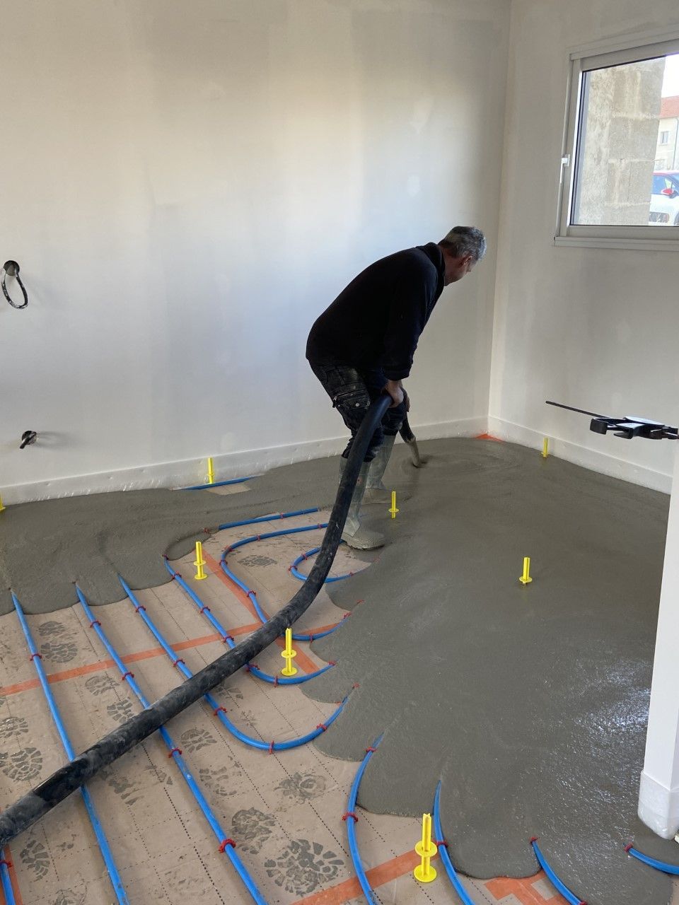 Coulage béton chapiste