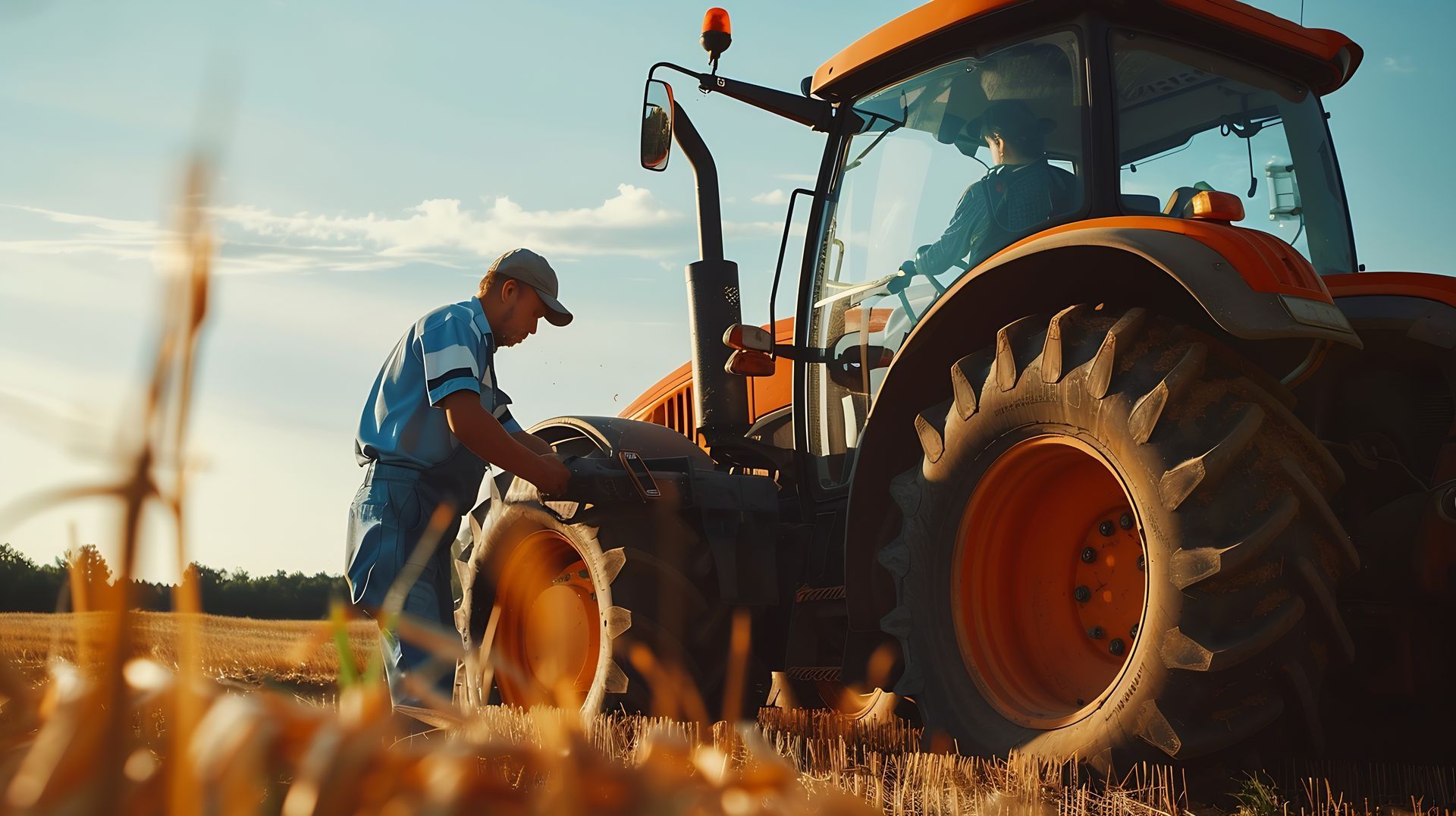 Véhicule agricole ravitaillé en carburant