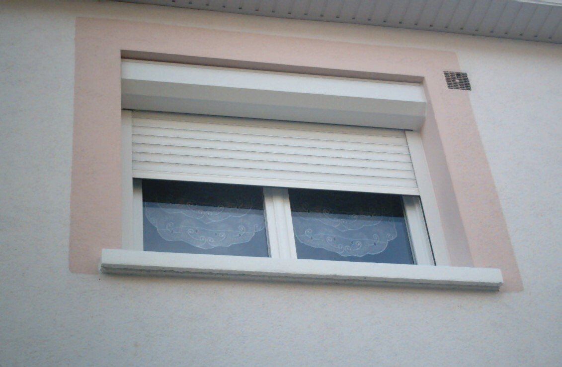 Volet roulant blanc