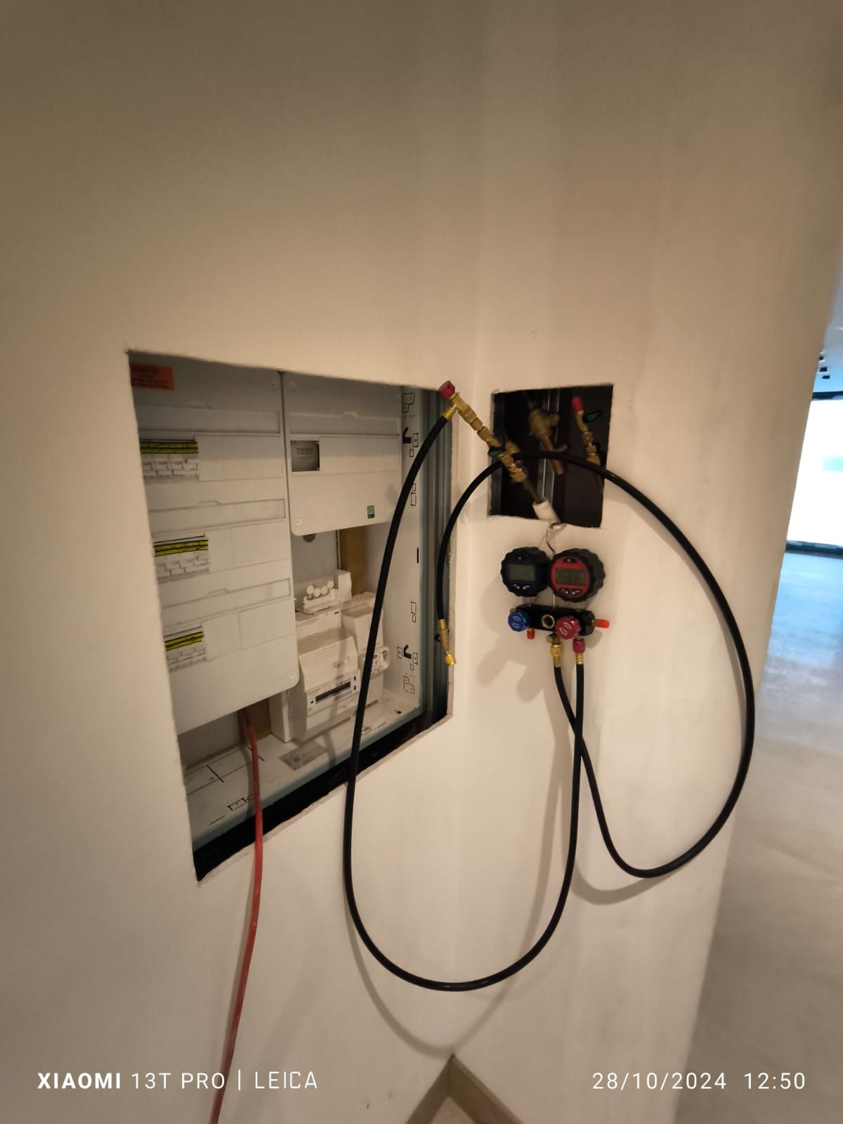 Vérification d'un système de refroidissement avec une pressurisation d'azote