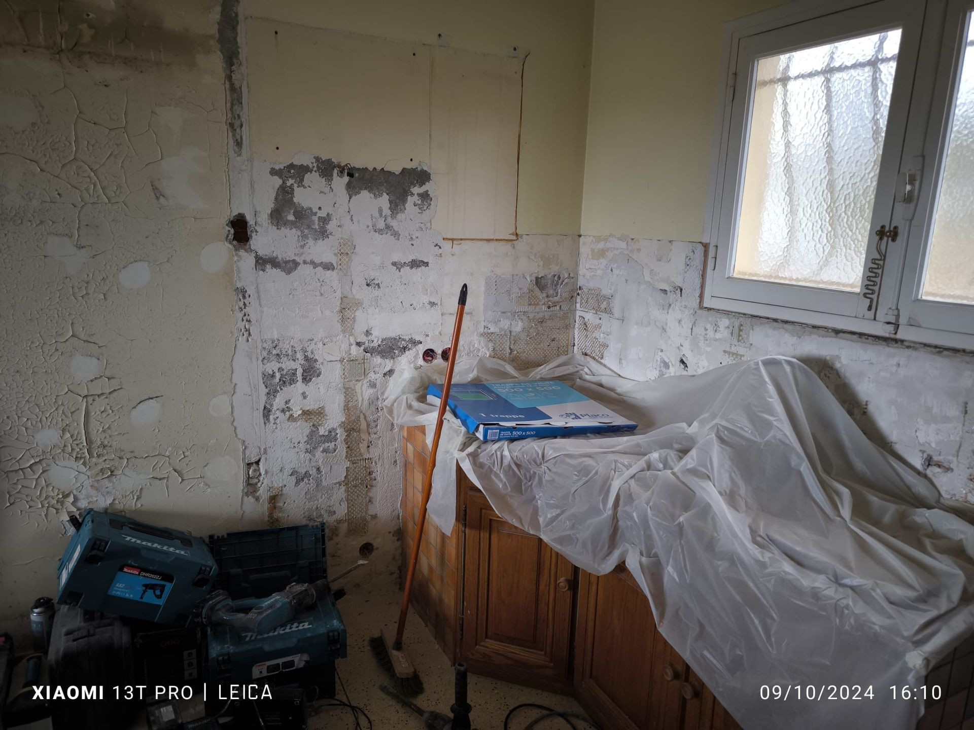 Cuisine en cours de rénovation