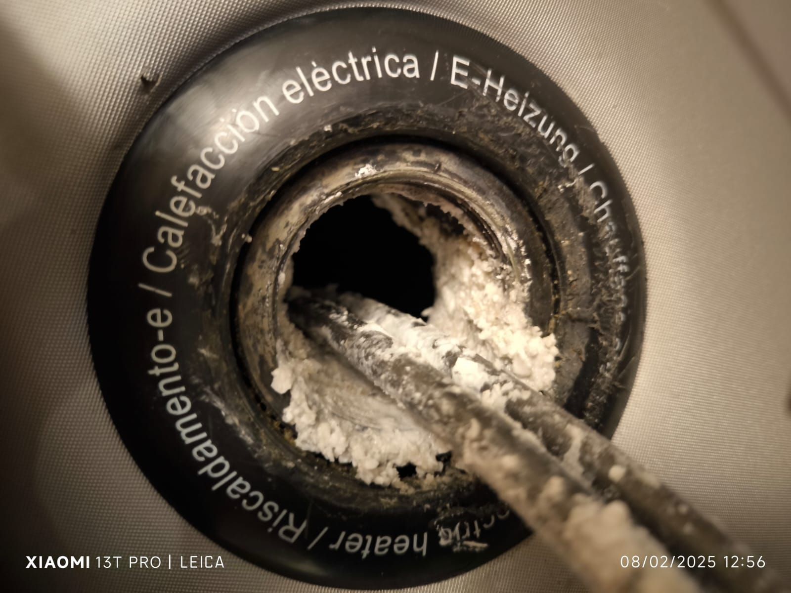 Resistance d'un cumulus pleine de calcaire