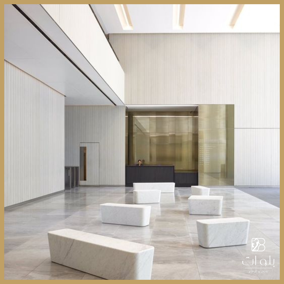 واجهات رخام ترافرتين لمبنى سكني فاخر - بلورات