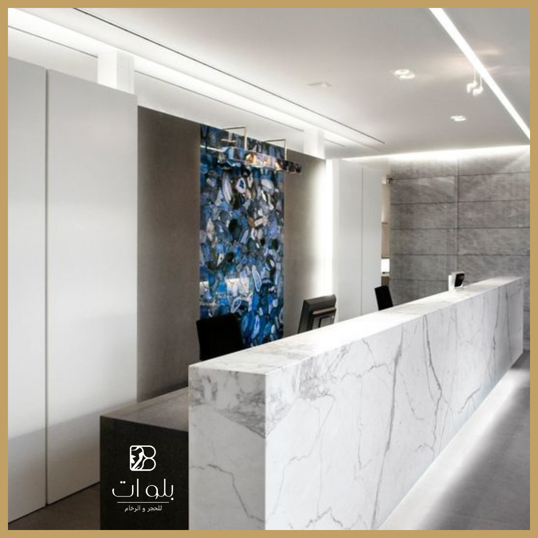 واجهات رخام ترافرتين لمبنى سكني فاخر - بلورات