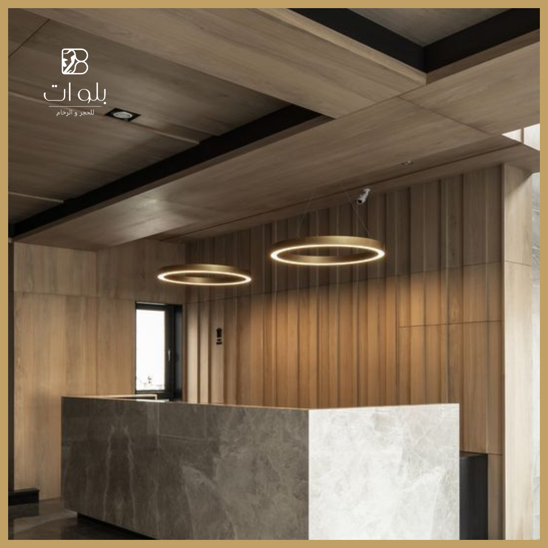 واجهات رخام ترافرتين لمبنى سكني فاخر - بلورات