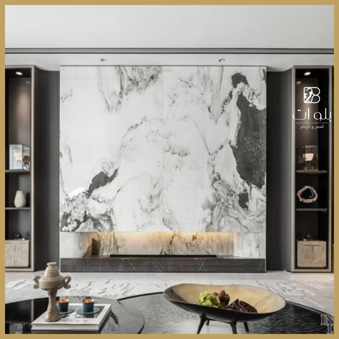 واجهات رخام ترافرتين لمبنى سكني فاخر - بلورات