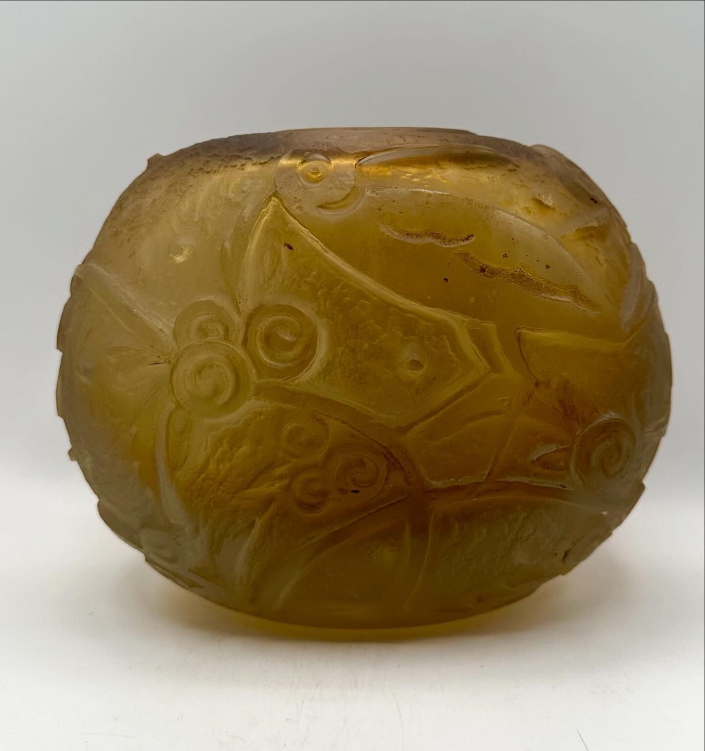 Vase Art déco à décor de pinsons