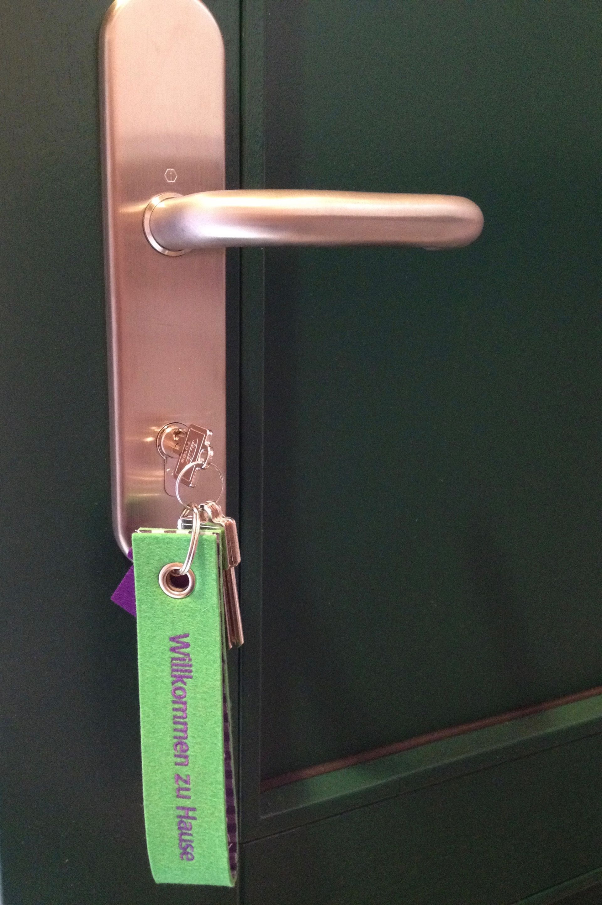 Nahaufnahme eines Türschlosses