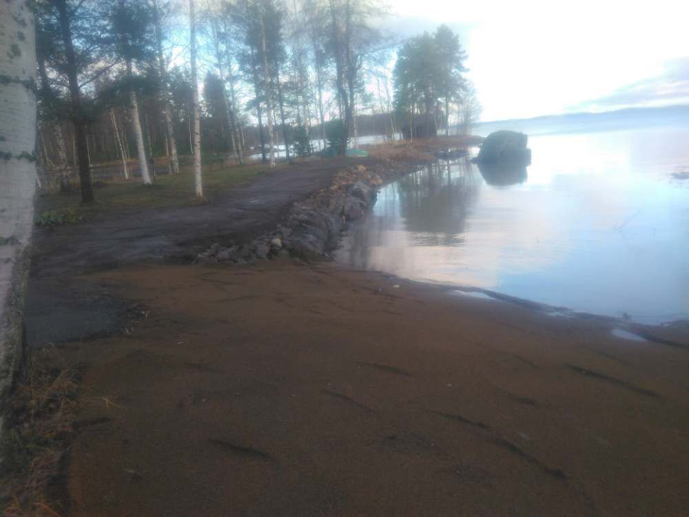 Ranta kaivuutöiden jälkeen