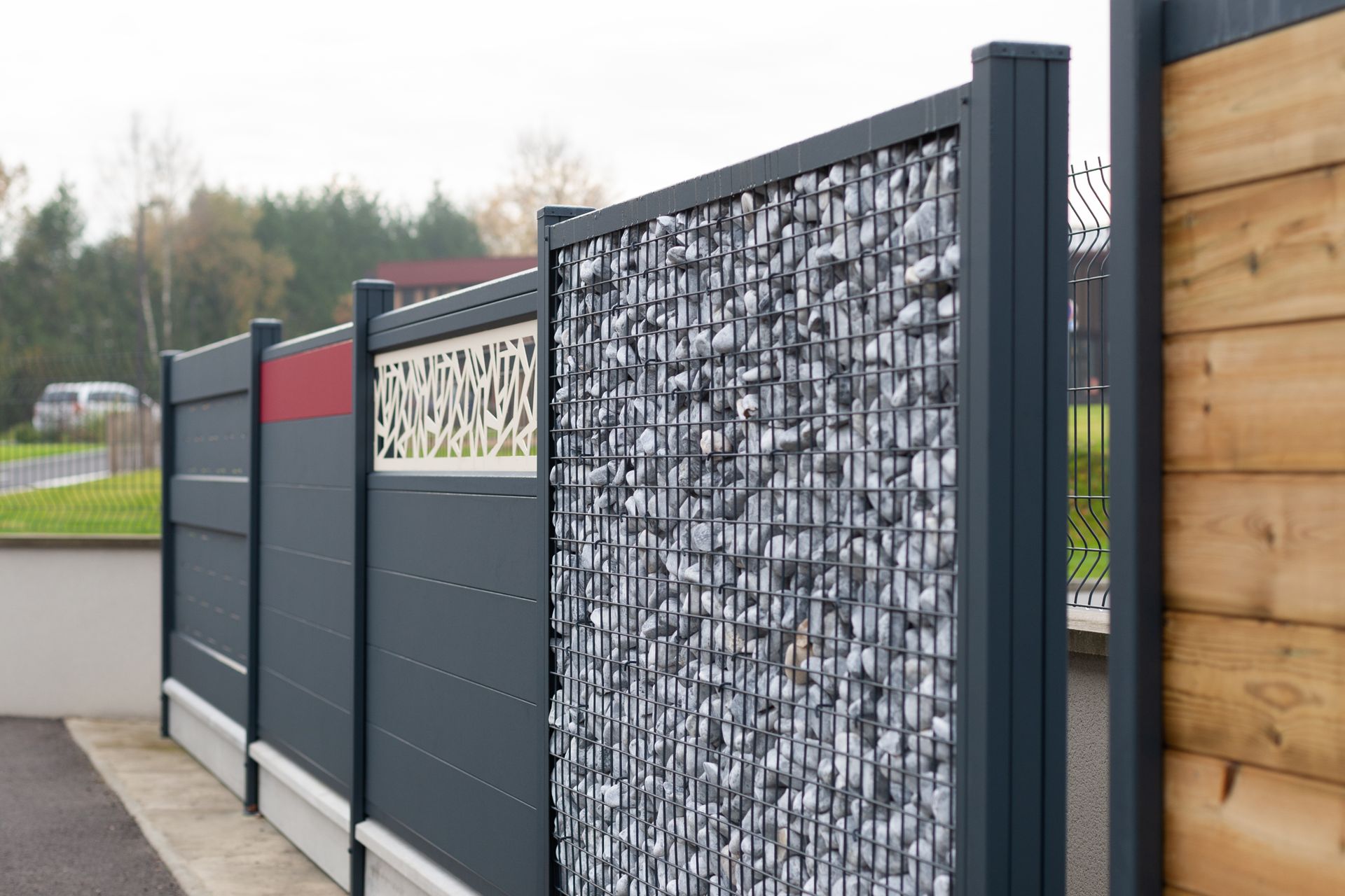 Diverses clôtures en alu