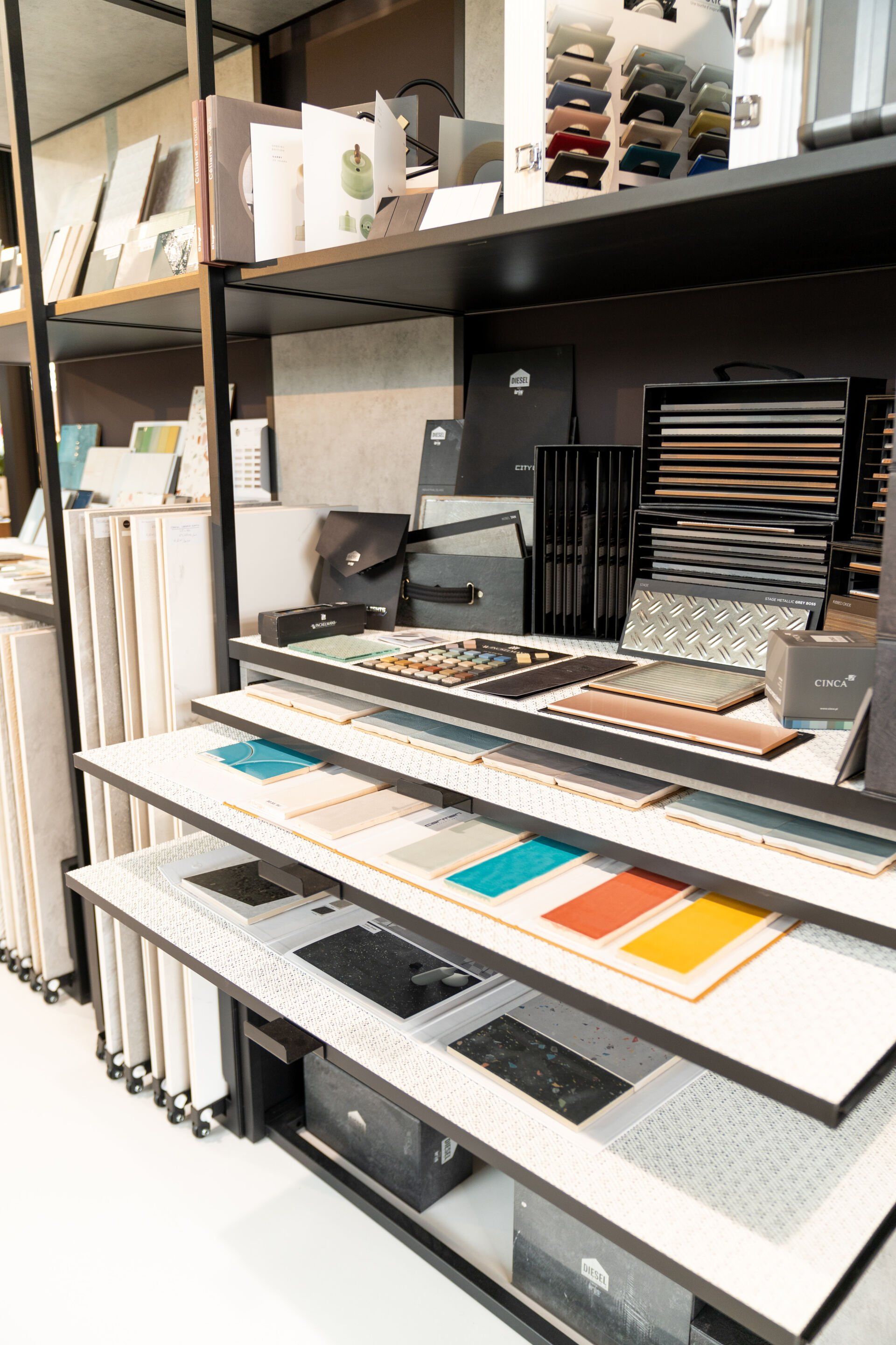 Échantillons de matériaux, carrelage et faïence