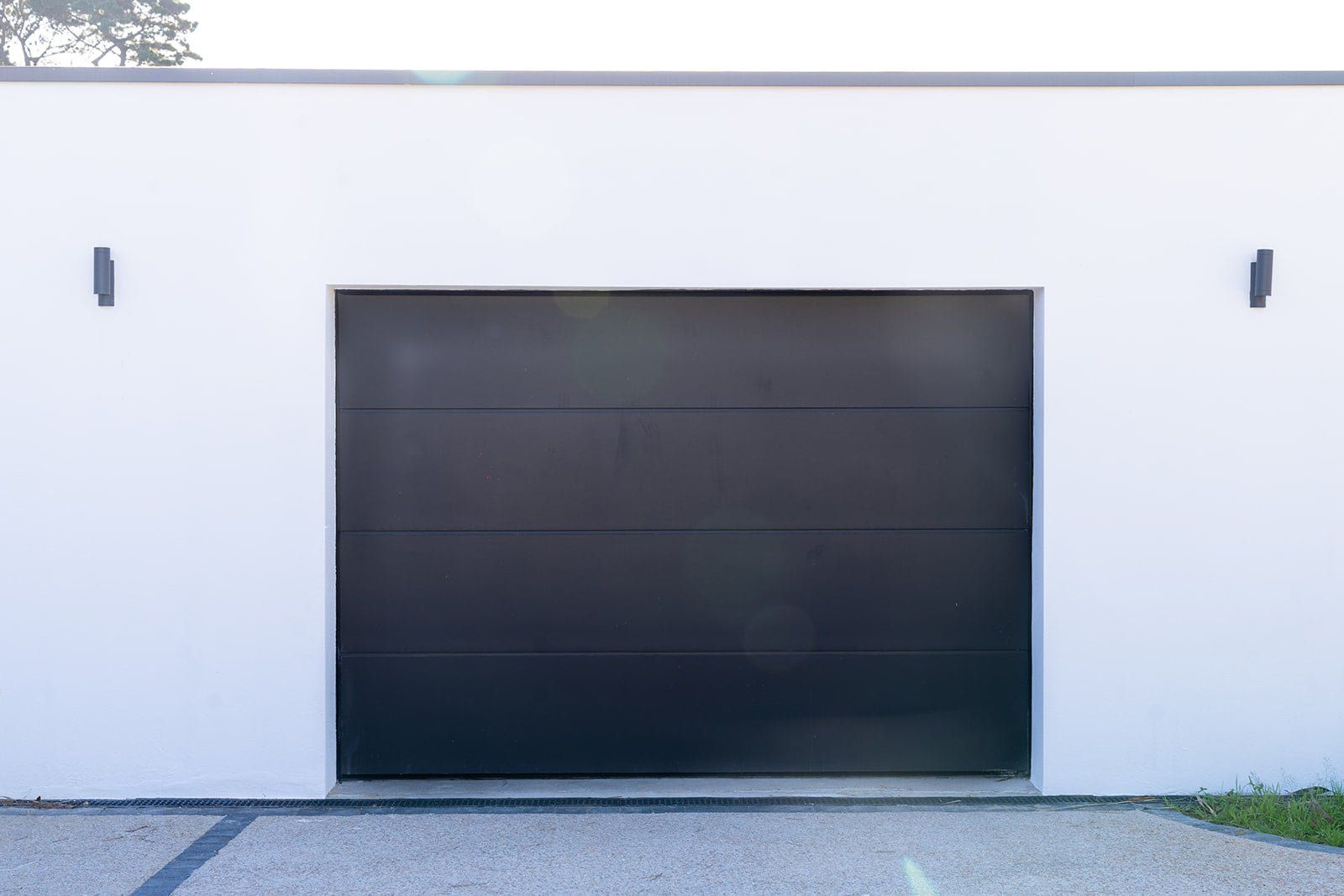 Porte de garage gris anthracite