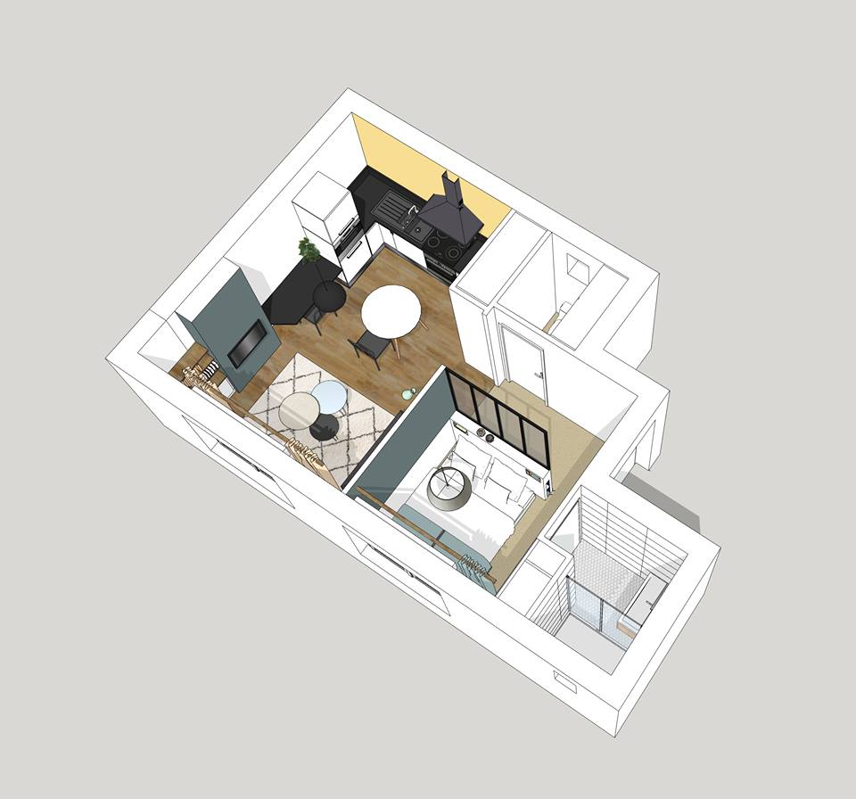 Prévisualisation d'un projet en 3D par Nest Rénovation