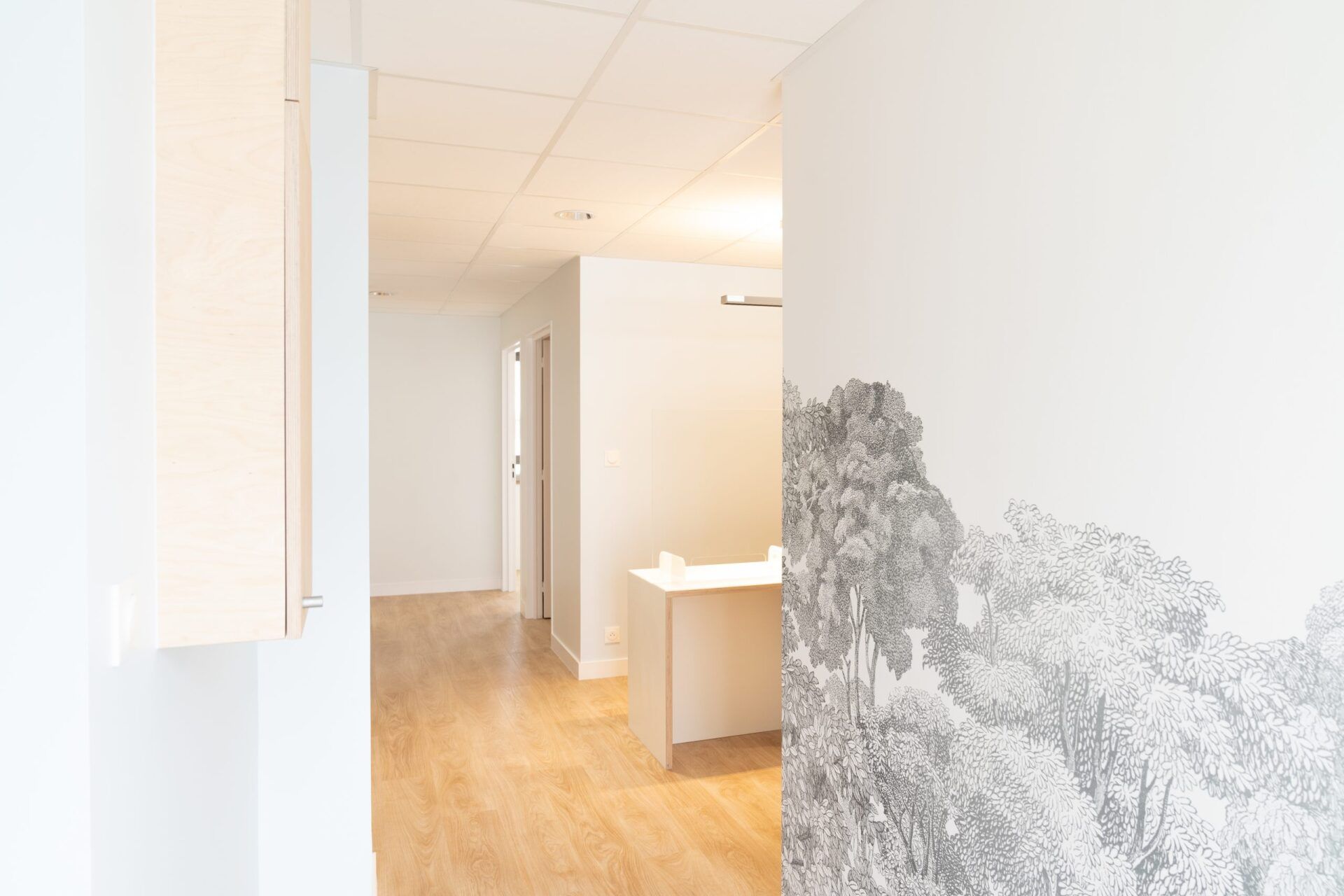 Réception du cabinet de pédiatrie