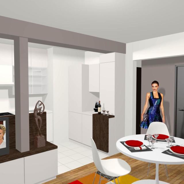 Appartement - Le Pecq  78 - Rénovation partielle - Conception - Maîtrise d'œuvre.
