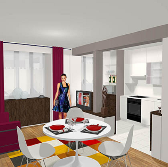 Appartement - Le Pecq 78 - Rénovation partielle - Conception - Maîtrise d'œuvre.