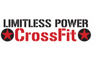 Ein Logo für grenzenloses Power-Crossfit mit einem roten Stern