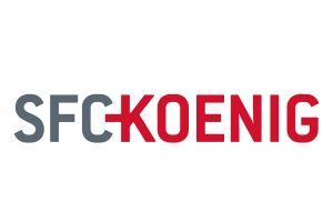 Das Logo von SFC Koenig ist rot und grau auf weißem Hintergrund.
