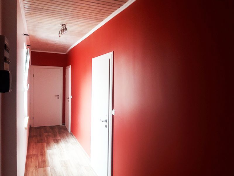 Wandgestaltung, Farbanstrich, Innenraumanstrich